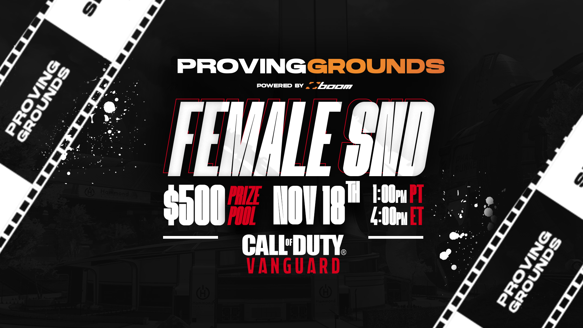 Get it, girls! Female Vanguard SND Proving Grounds Nov 18th