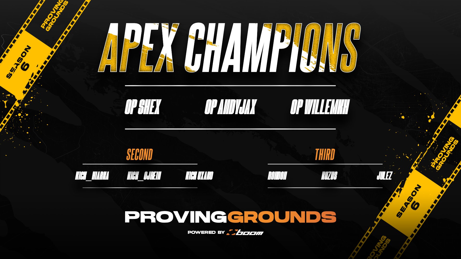 These Are Your Apex Legends Proving Grounds Champs!